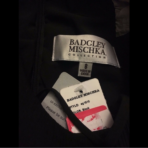 NWT Badgley Mischka Embellished Racerback Gown - Picture 3 of 8